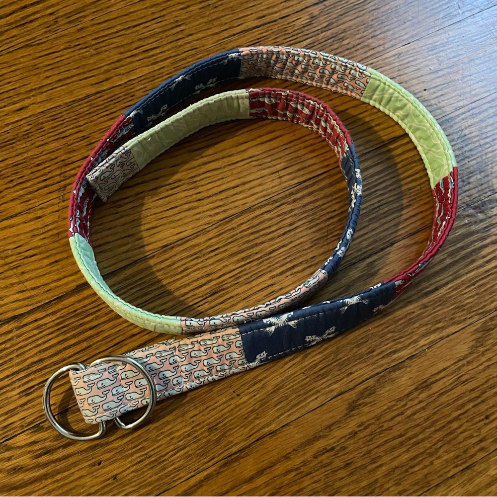 Vineyard Vines Colorful Adjustable Patchwork Belt